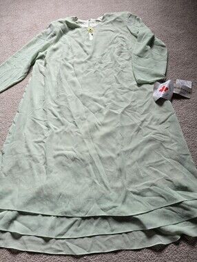 NWT Vintage 90s Lori Michaels Plus Size 20 Mint Green Dress Made in Canada